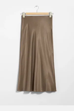 & OTHER STORIES Satin Midi Skirt