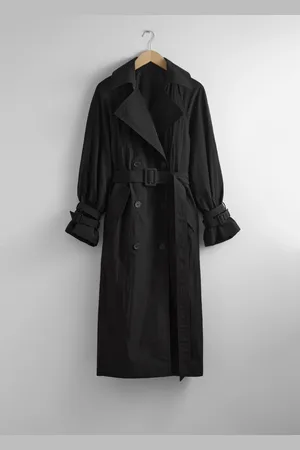 & OTHER STORIES Crinkle-Effect Trench Coat