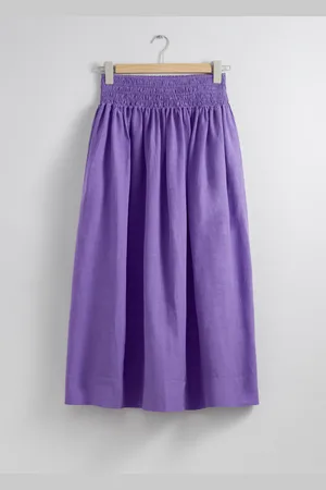 & OTHER STORIES Smock-Waist Midi Skirt