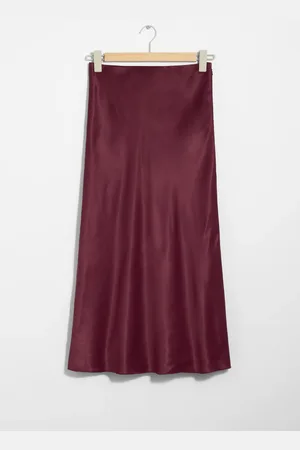 & OTHER STORIES Satin Midi Skirt