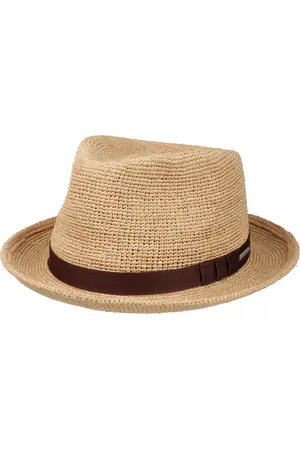Stetson Fedora Raffia Crochet