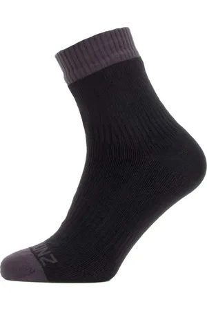 Sealskinz Waterproof Warm Weather Ankle Length Sock Black/Grey