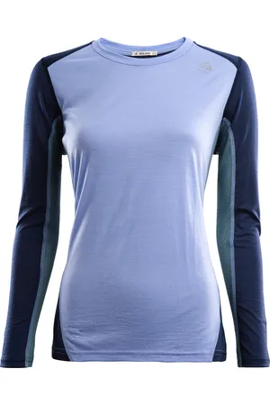 Aclima LightWool Sports Shirt Woman Purple Impression/Navy Blazer/North Atlantic
