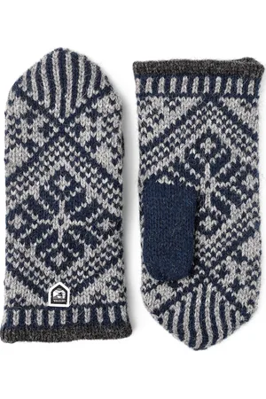 Hestra Nordic Wool Mitt Marine/Grey