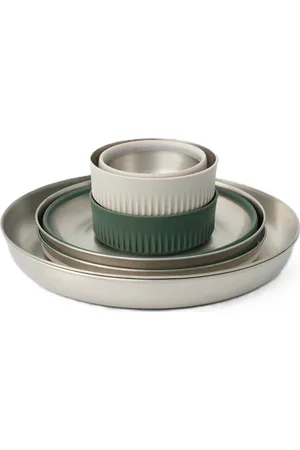 Sea To Summit Detour Stainless Steel Collapsible Dinnerware Set - [6 Piece]
