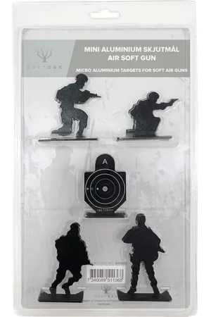Grey Oak Micro Aluminium Targets For Soft Air Guns