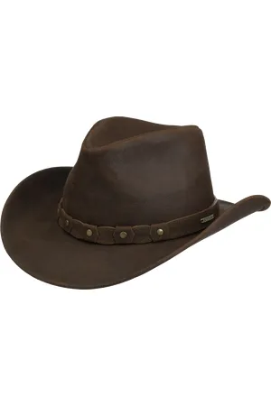 Stetson Calf Split Western Leather Hat