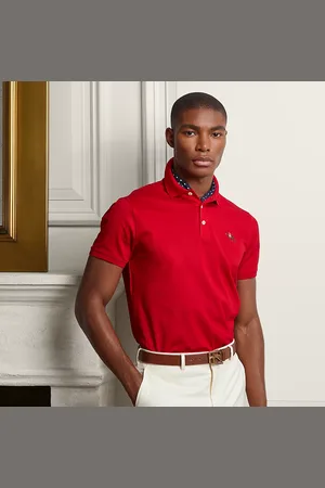 Ralph Lauren Custom Slim Fit Piqué Polo Shirt