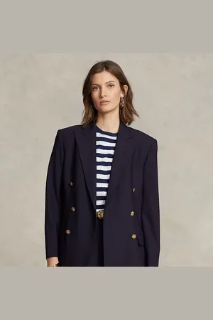 Ralph Lauren Double-Breasted Wool-Blend Blazer