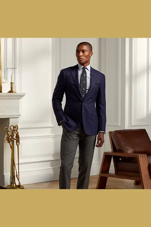 Ralph Lauren Gregory Hand-Tailored Wool Serge Trouser