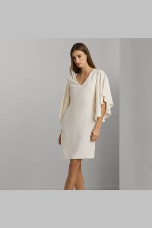 Ralph Lauren Ruffle-Sleeve Cocktail Dress