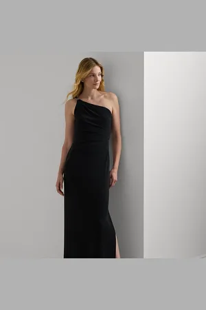 Ralph Lauren Jersey One-Shoulder Gown