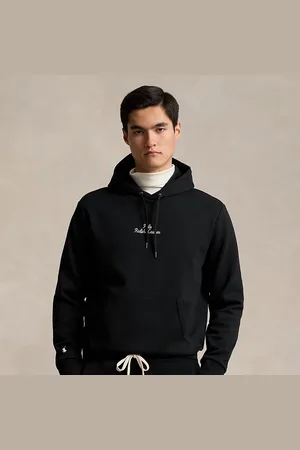 Ralph Lauren Logo Double-Knit Hoodie