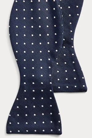 Ralph Lauren Polka Dot Silk Repp Bow Tie