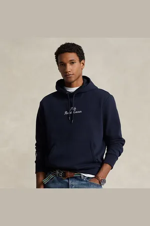 Ralph Lauren Logo Double-Knit Hoodie