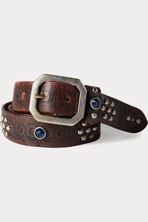 Ralph Lauren Studded Leather Belt