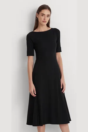 Ralph Lauren Stretch Cotton Midi Dress