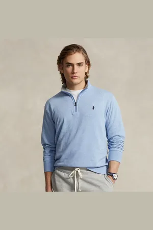 Ralph Lauren Luxury Jersey Quarter-Zip Pullover