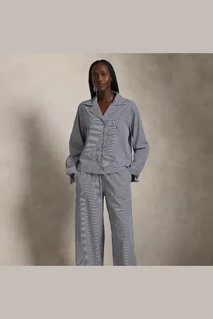 Ralph Lauren Long-Sleeve Poplin Pyjama Set
