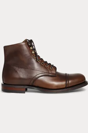 Ralph Lauren Hand-Burnished Leather Boot
