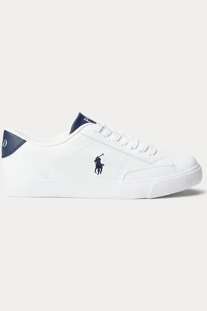 Ralph Lauren Theron Faux-Leather Low-Top Trainer