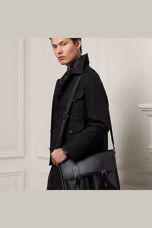 Ralph Lauren Welington Calfskin Messenger Bag