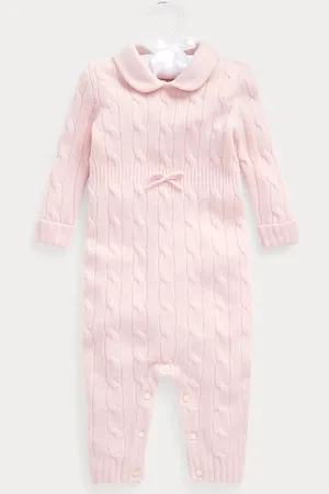 Ralph Lauren Cashmere Knit-Collar Coverall