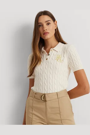 Ralph Lauren Cable-Knit Cotton Polo Jumper