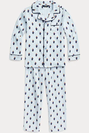 Ralph Lauren Polo Bear Cotton Flannel Sleep Set