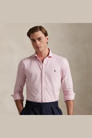 Ralph Lauren Jersey Spread-Collar Shirt