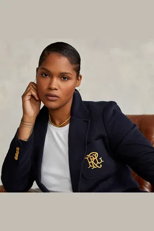 Ralph Lauren Double-Knit Jacquard Blazer