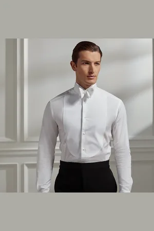 Ralph Lauren Handmade Wingtip-Collar Poplin Shirt