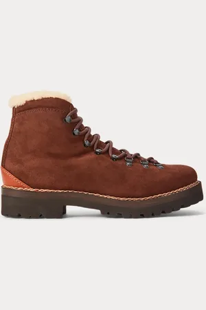 Ralph Lauren Darrow Shearling-Lined Calf-Suede Boot