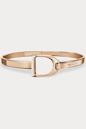 Ralph Lauren Rose Gold Stirrup Bangle