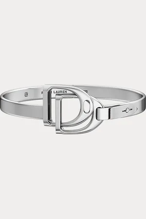 Ralph Lauren Sterling Double-Stirrup Bangle