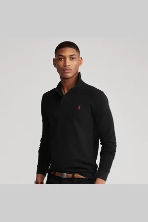 Ralph Lauren Slim Fit Mesh Long-Sleeve Polo
