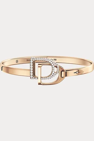 Ralph Lauren Pave Diamond Double-Stirrup Bangle
