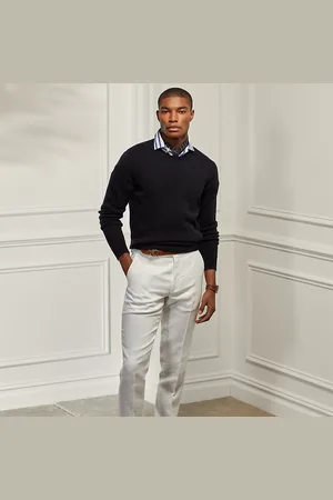Ralph Lauren Gregory Hand-Tailored Linen Trouser