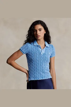 Ralph Lauren Cable-Knit Polo Shirt