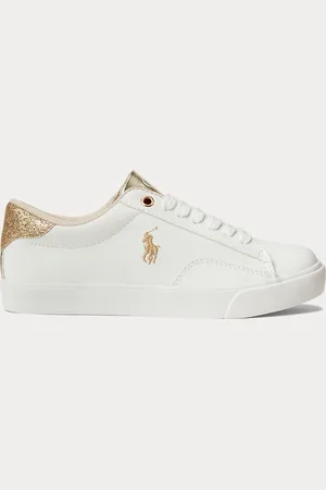 Ralph Lauren Theron V Faux-Leather Low-Top Trainer
