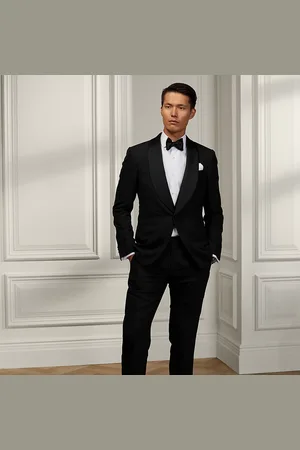 Ralph Lauren Gregory Hand-Tailored Tuxedo Trouser