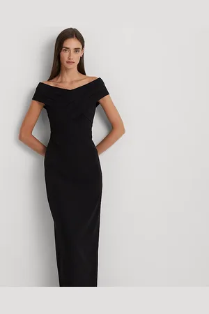 Ralph Lauren Crepe Off-the-Shoulder Gown
