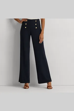 Ralph Lauren Stretch Jersey Wide-Leg Trouser