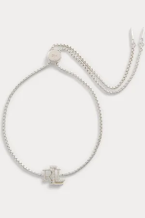 Ralph Lauren Sterling Logo Slider Bracelet