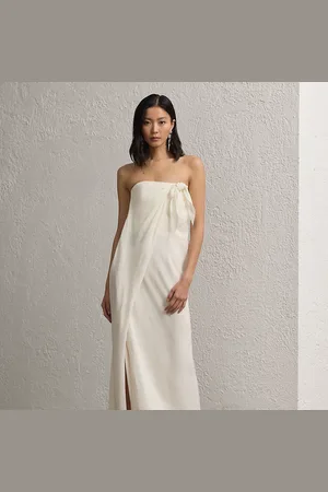 Ralph Lauren Brigitta Linen Voile Evening Dress