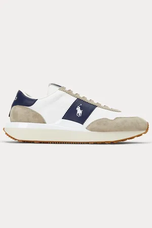 Ralph Lauren Train 89 Suede-Panelled Trainer
