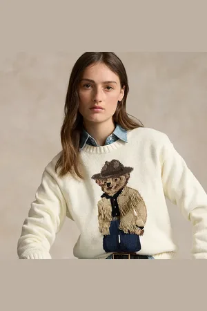 Ralph Lauren Polo Bear Cotton Crewneck Jumper