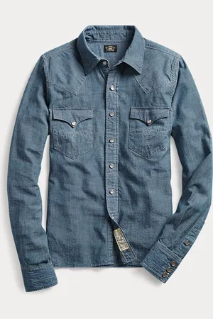 Ralph Lauren Indigo Chambray Western Shirt