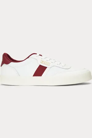 Ralph Lauren Court Vulc Striped Trainer