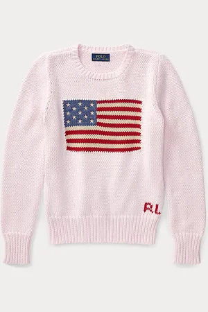 Ralph Lauren Flag Cotton Crewneck Jumper
